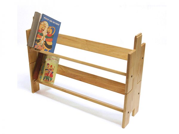 Wooden Stackable Book Shelf – Book Builder Small – 2 Units ( Natural Wood Colour ) 1