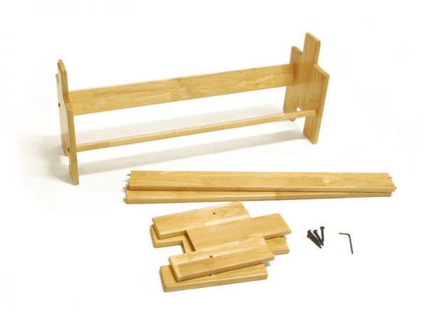 Wooden Stackable Book Shelf – Book Builder Small – 2 Units ( Natural Wood Colour ) 4