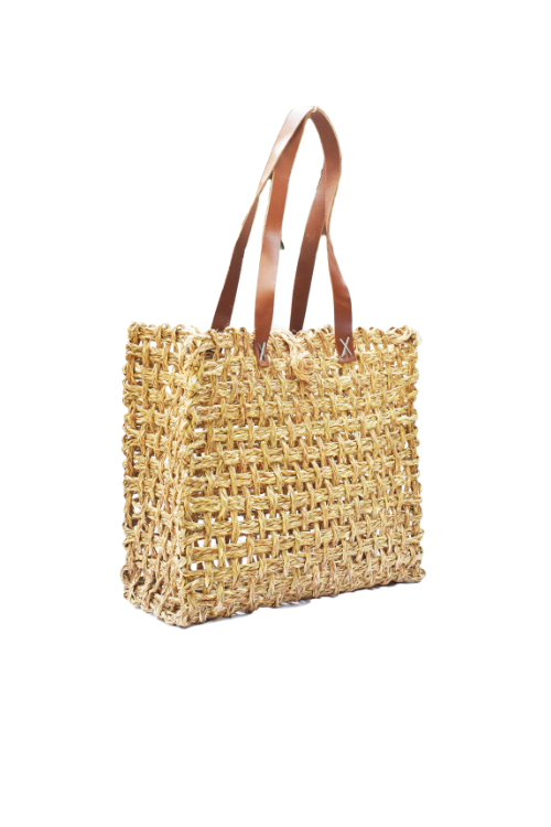 Handmade Sabai Grass Lunch Bag Large (Natural) - BlessdBuy ...